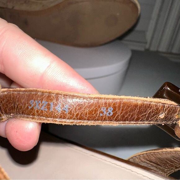 Prada Brown Leather Platform Wedges Size 8 (38) Great Condition 2 3/4” Heel. - Picture 11 of 11